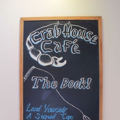 Crab House Cafe - Book promotion board Crab House Cafe - Book promotion board